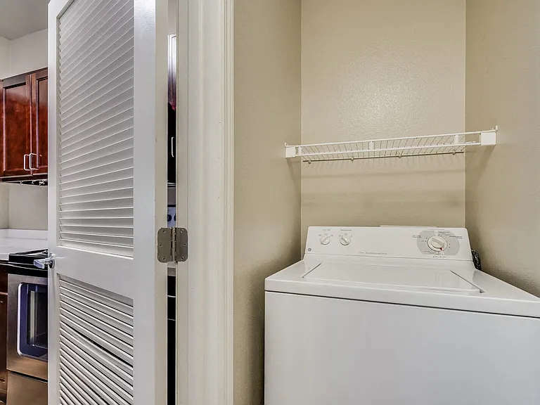 Full-size washer and dryers in select apartment homes