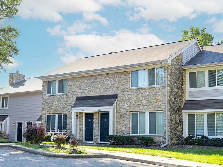 Apartment Building Exterior at Woodbridge Bloomington