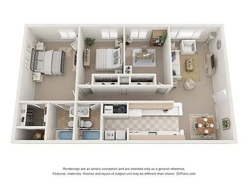 Floor plan 3 Bedroom