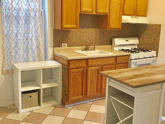 kitchen with "eat at" island