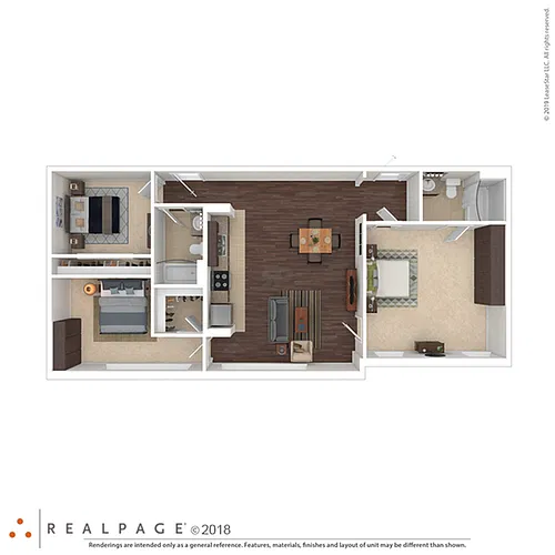 Floor plan 3B1Ba