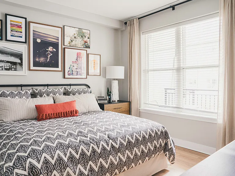 Large windows invite an abundance of natural light into your space.