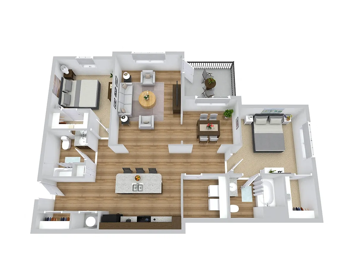 Floor plan 2 Bedroom