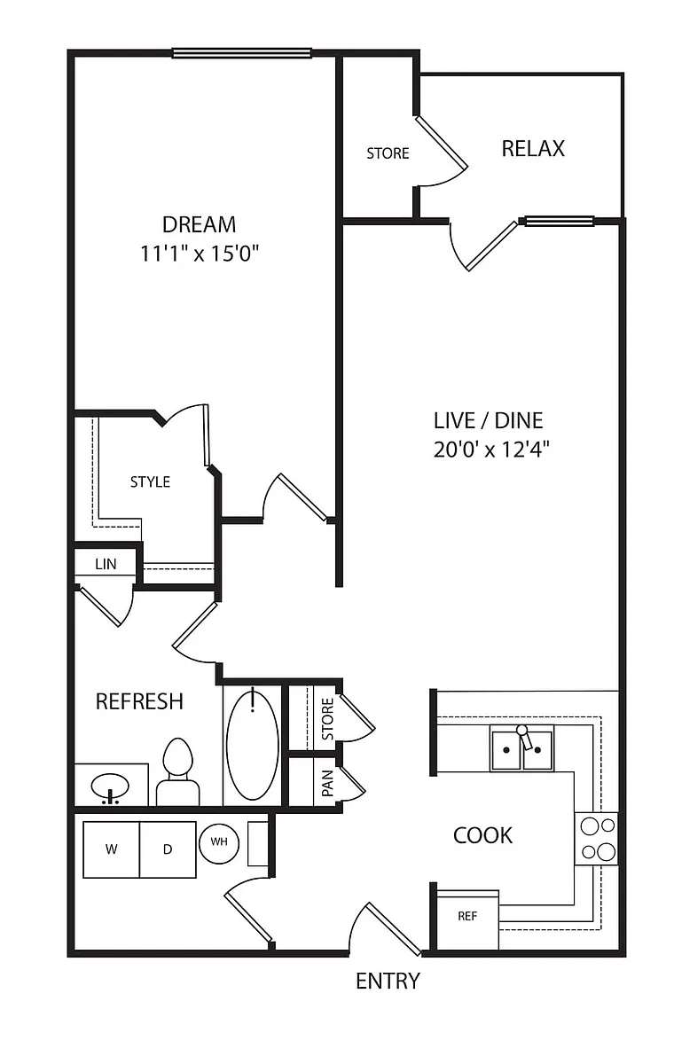 Floor plan A1B