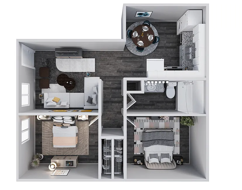 Floor plan Two Bedroom