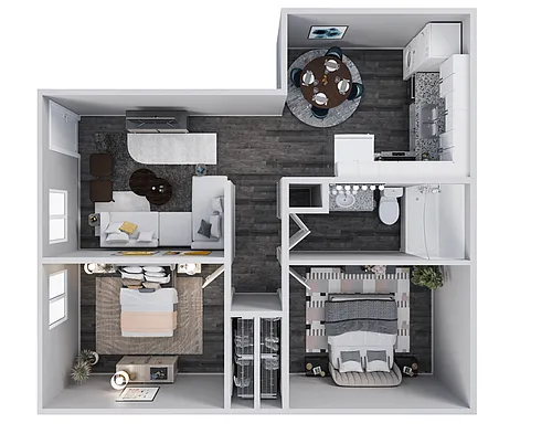 Floor plan Two Bedroom