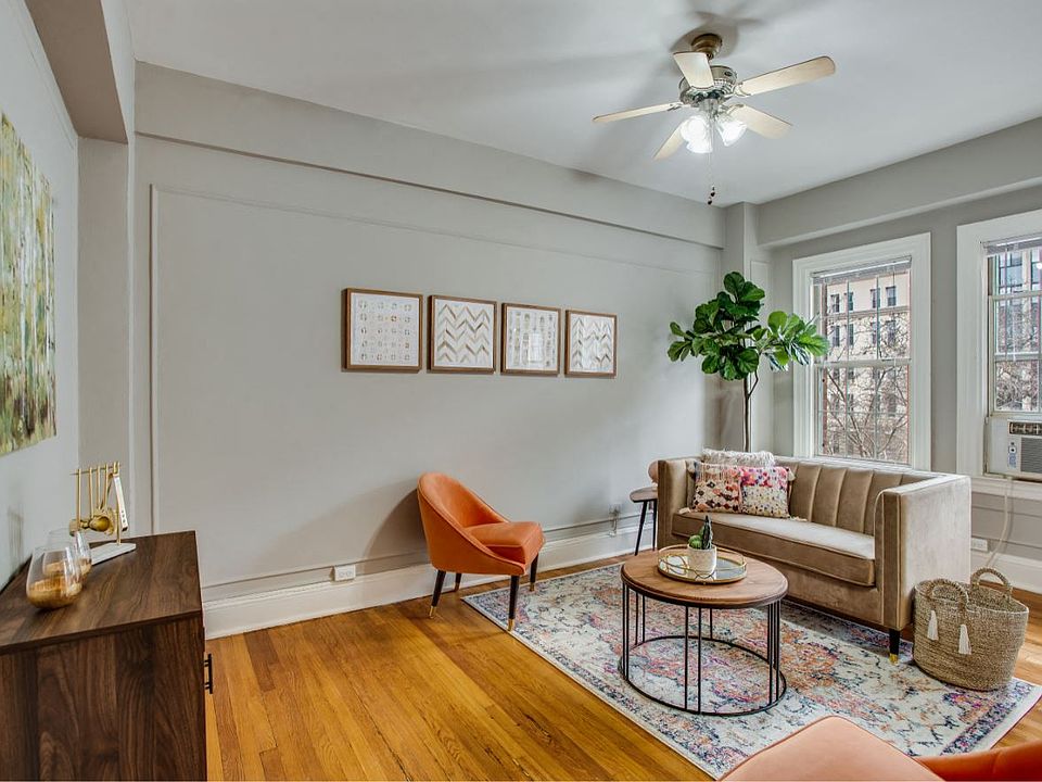 One-bedroom living (staged)