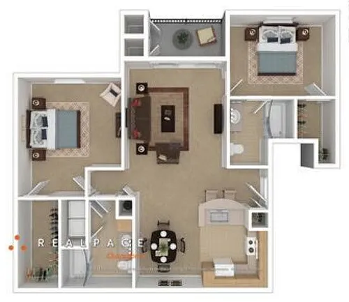 Floor plan 1 Bedroom Executive