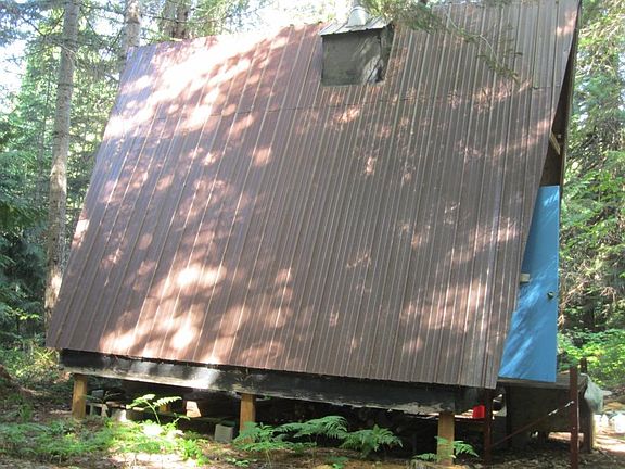 Cabin side toward creek