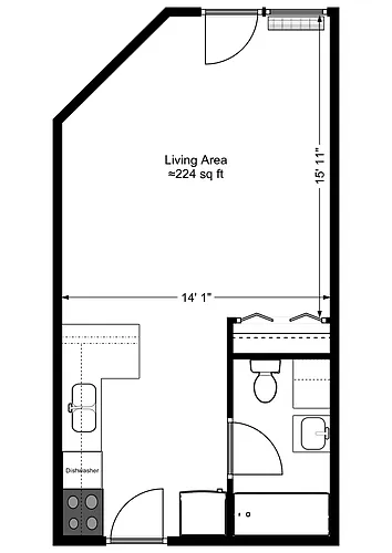 Floor plan Signature Series- Studio D