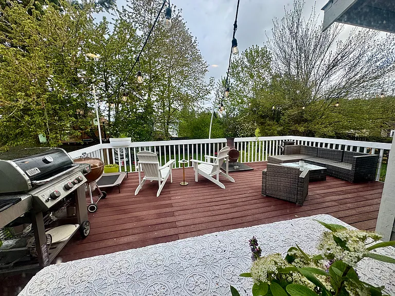 Back Deck Staged