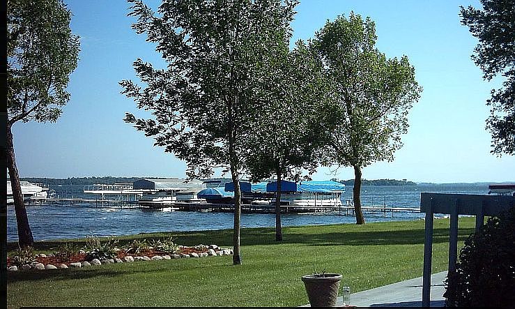 View of the lake.