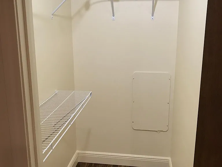 Upstairs walk-in closet