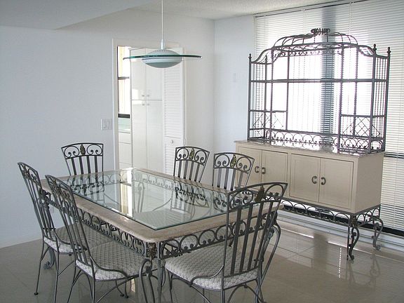 Dining Area On Tile Floor