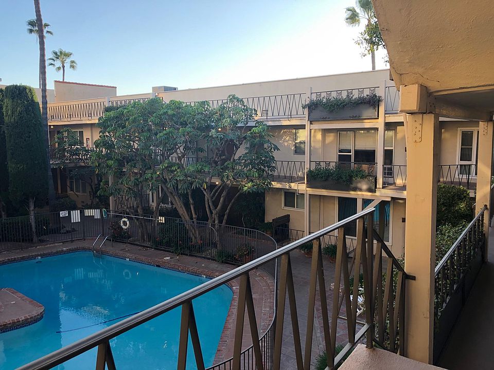 View into condo unit above the main entry to building
