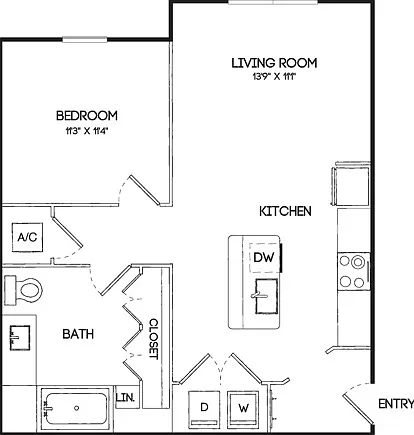 A1HC | 1x1 | 696 sq ft A1HC | 1x1 | 696 sq ft