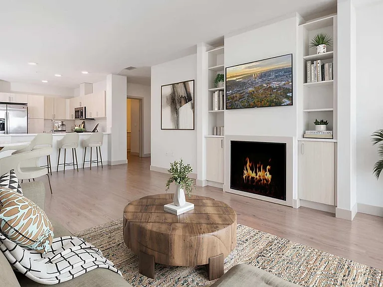 Luxury vinyl plank flooring in every room of the upgraded units in the North Building
