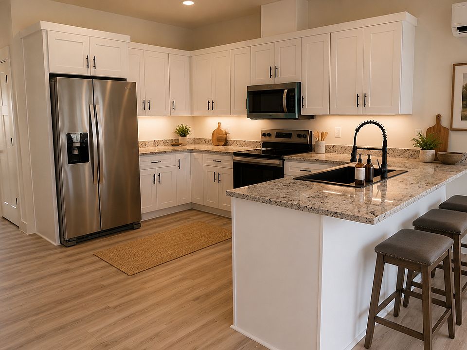 Stainless appliances, quartz countertops and undermount lighting to make the kitchen luxury!

Images are rendered with AI to show potential layout and staging.