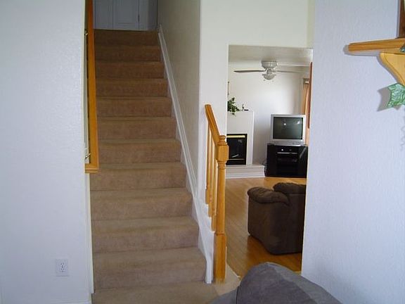 View of stairs leading to second level