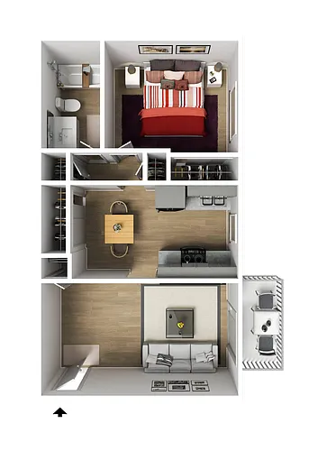 Floor plan UV Large Classic 1x1