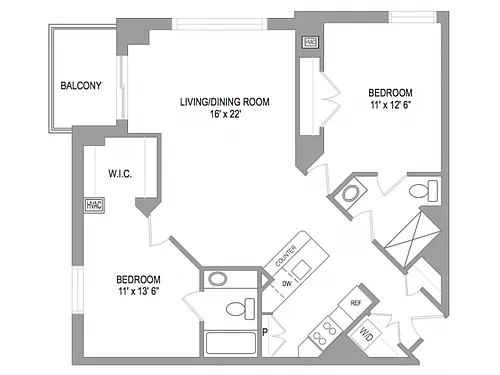 Floor plan 2X2