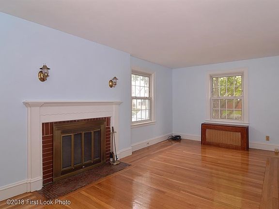 Living room view towards the street.