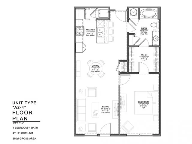 Floor plan A2-4-N