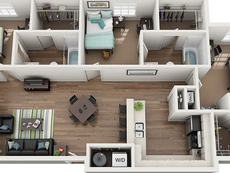 C: 3 Bed 3 Bath C: 3 Bed 3 Bath