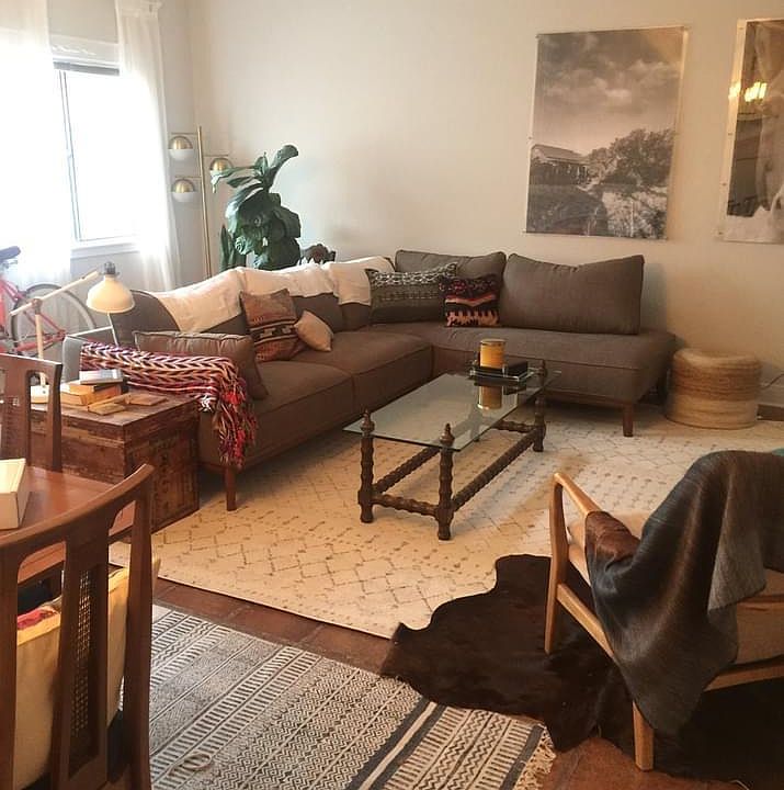 Large living and dining area