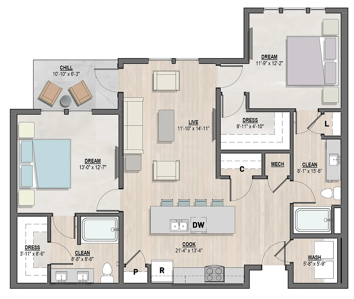 Floor plan Bradford
