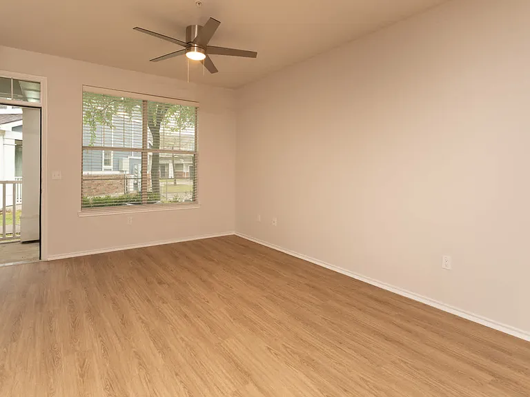 living room with hard surface flooring
