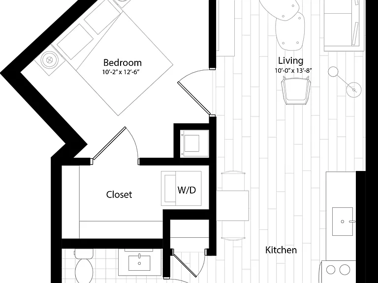 A6 floor plan Addison