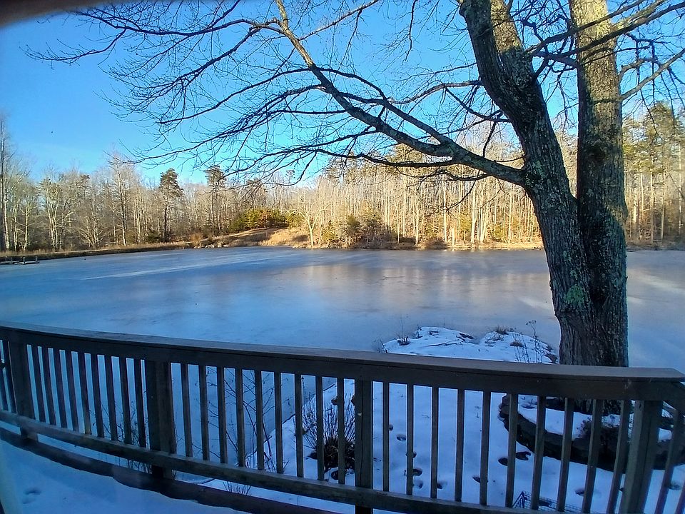 View of pond from back window