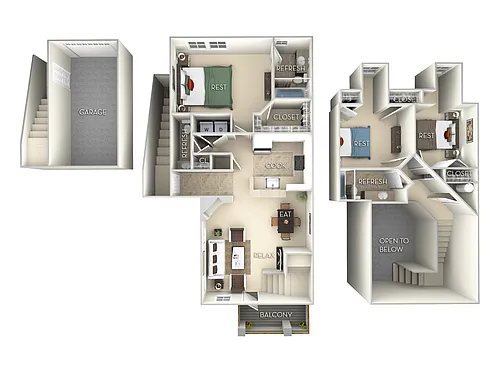 Floor plan Sanibel Town Home