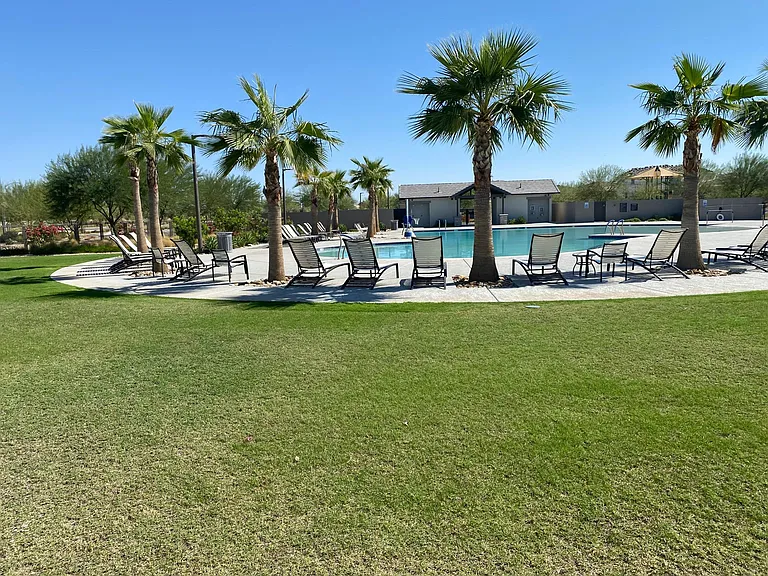 The grounds near the pool at StoneHaven