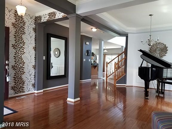 Open living and dining room