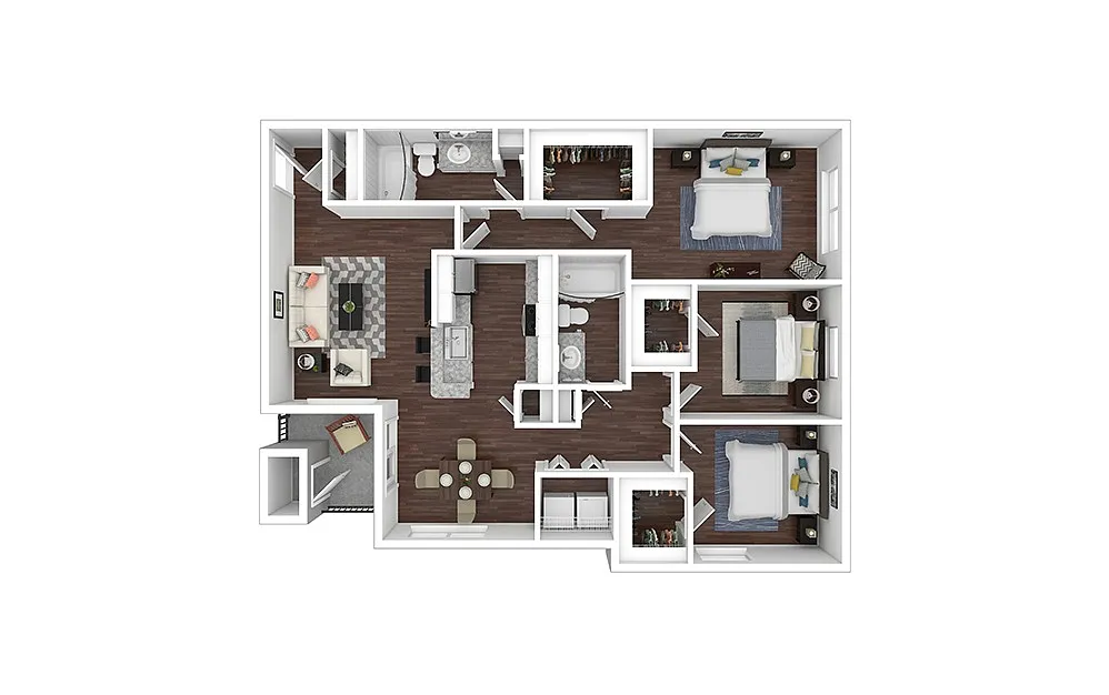 Floor plan Parton - Renovated