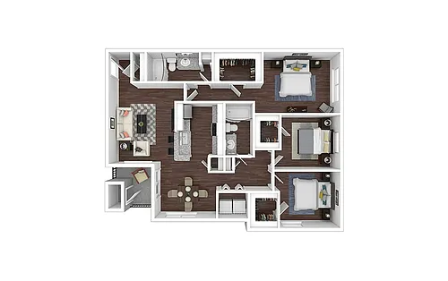 Floor plan Parton - Renovated