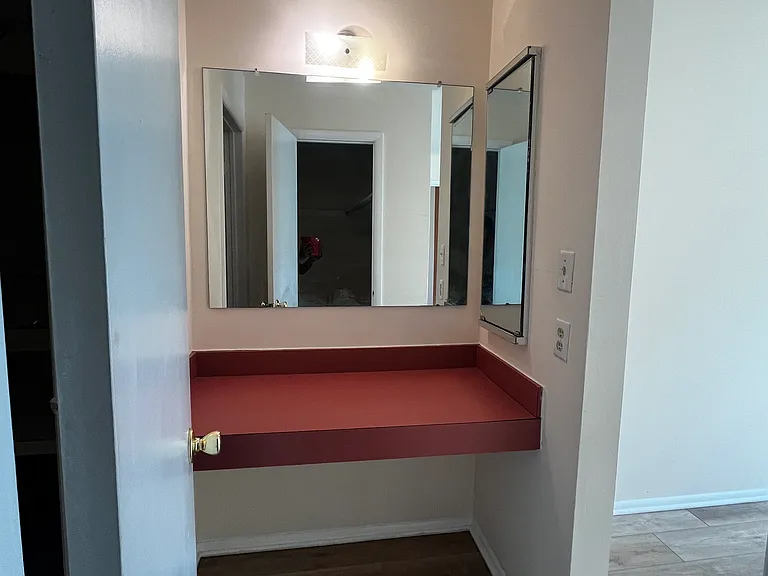 Dressing area in the master bedroom
