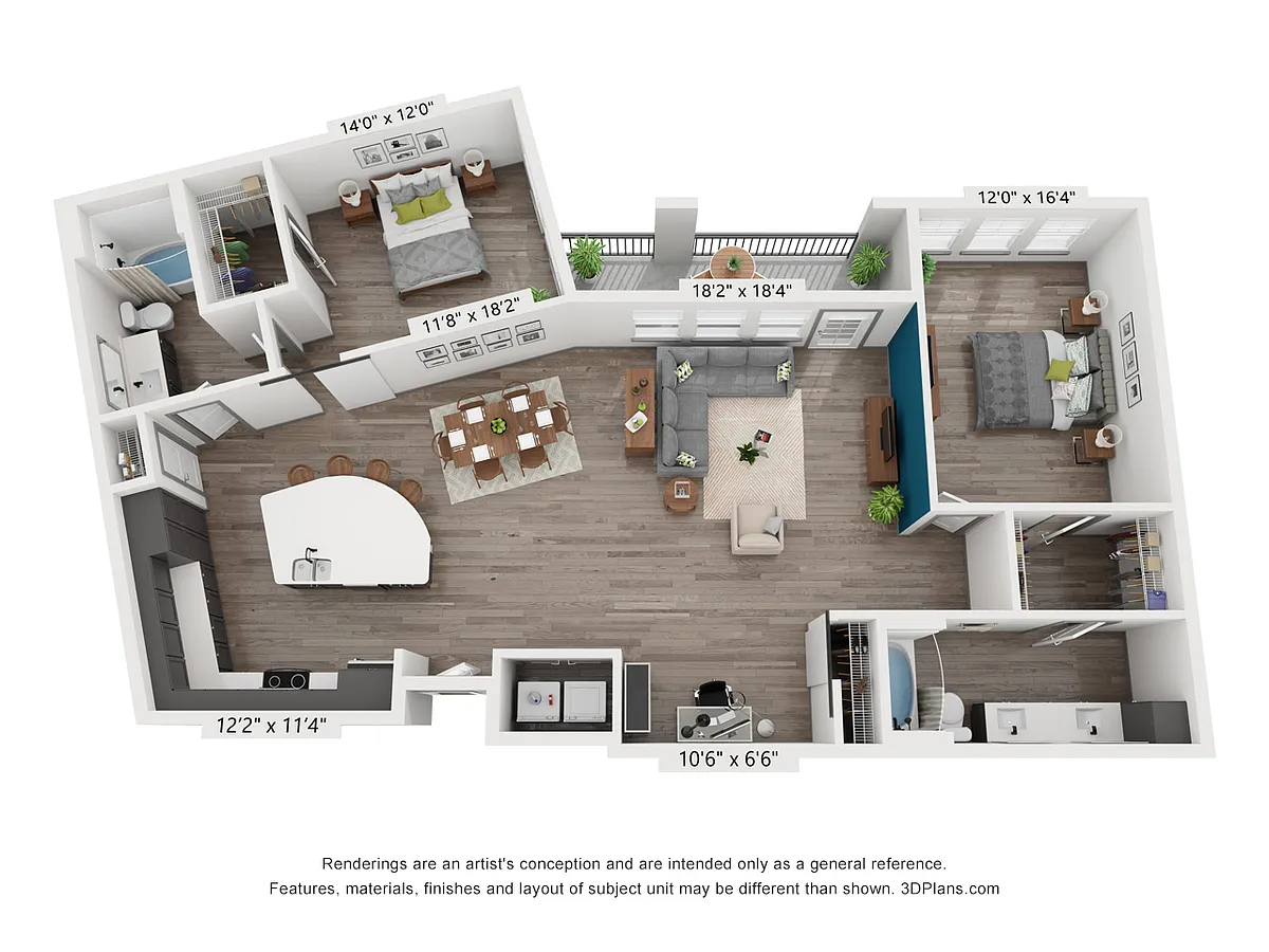 Floor plan B3