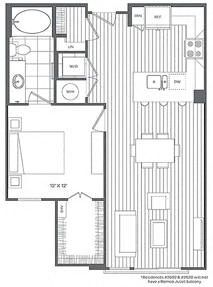 Floor plan 1H