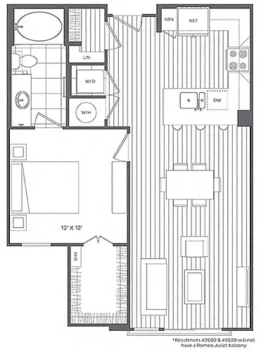 Floor plan 1H