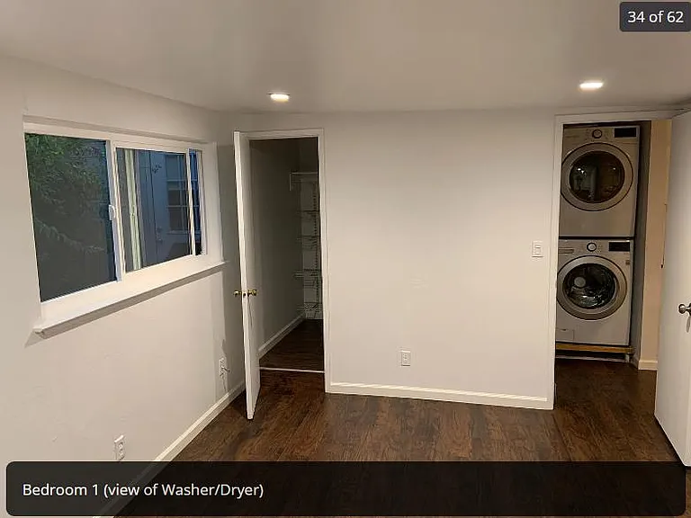 Unit 1- Bedroom 1 with Walk-in Closet