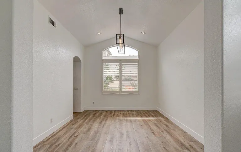 Formal dining room area. Could also be used as an office space