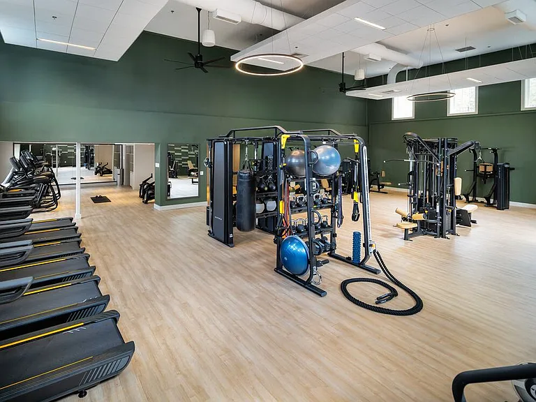 State-of-the-art fitness center with cardio and strength equipment