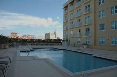 Pool on fourth floor above the garage