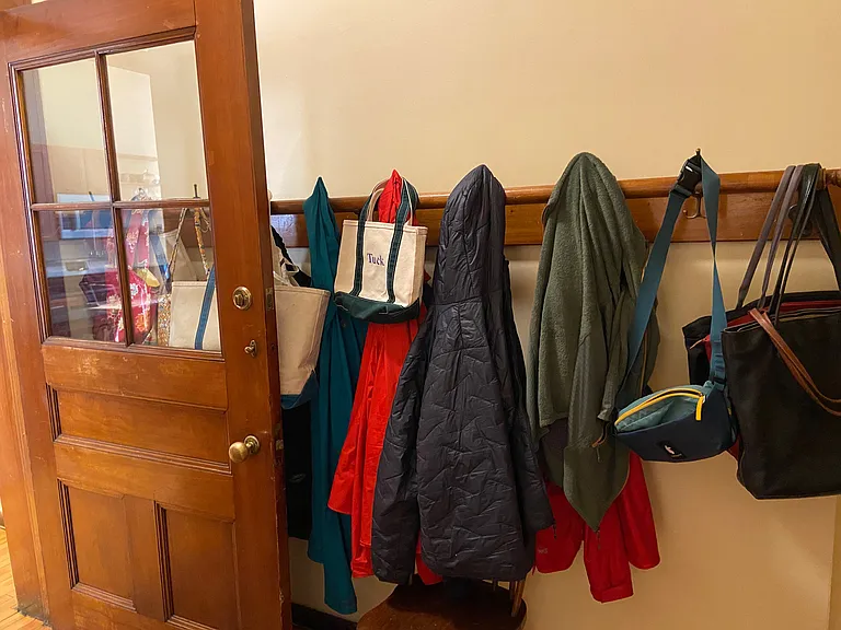 Historic school coat rack!