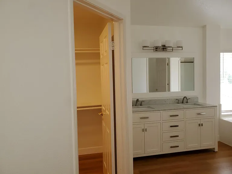 Main bathroom with tub and walk in shower