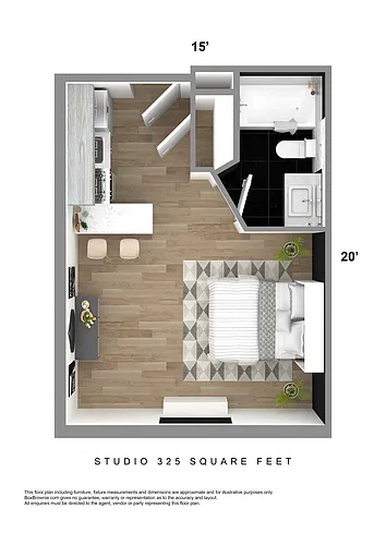 Floor plan Studio