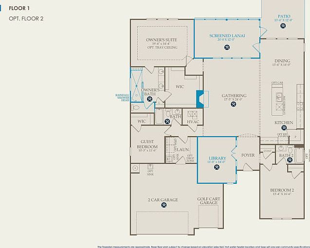 Dunwoody Way Floor Plan, Quick Move-In Home, Floor 1
